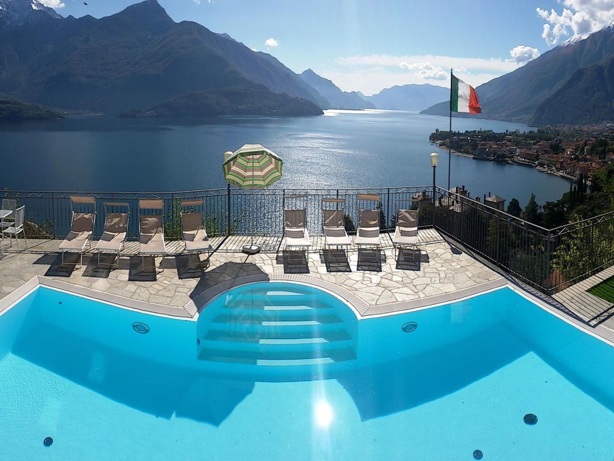 Wonderful Flat With Swimming Pool Lift And Garden Appartement Gravedona Buitenkant foto